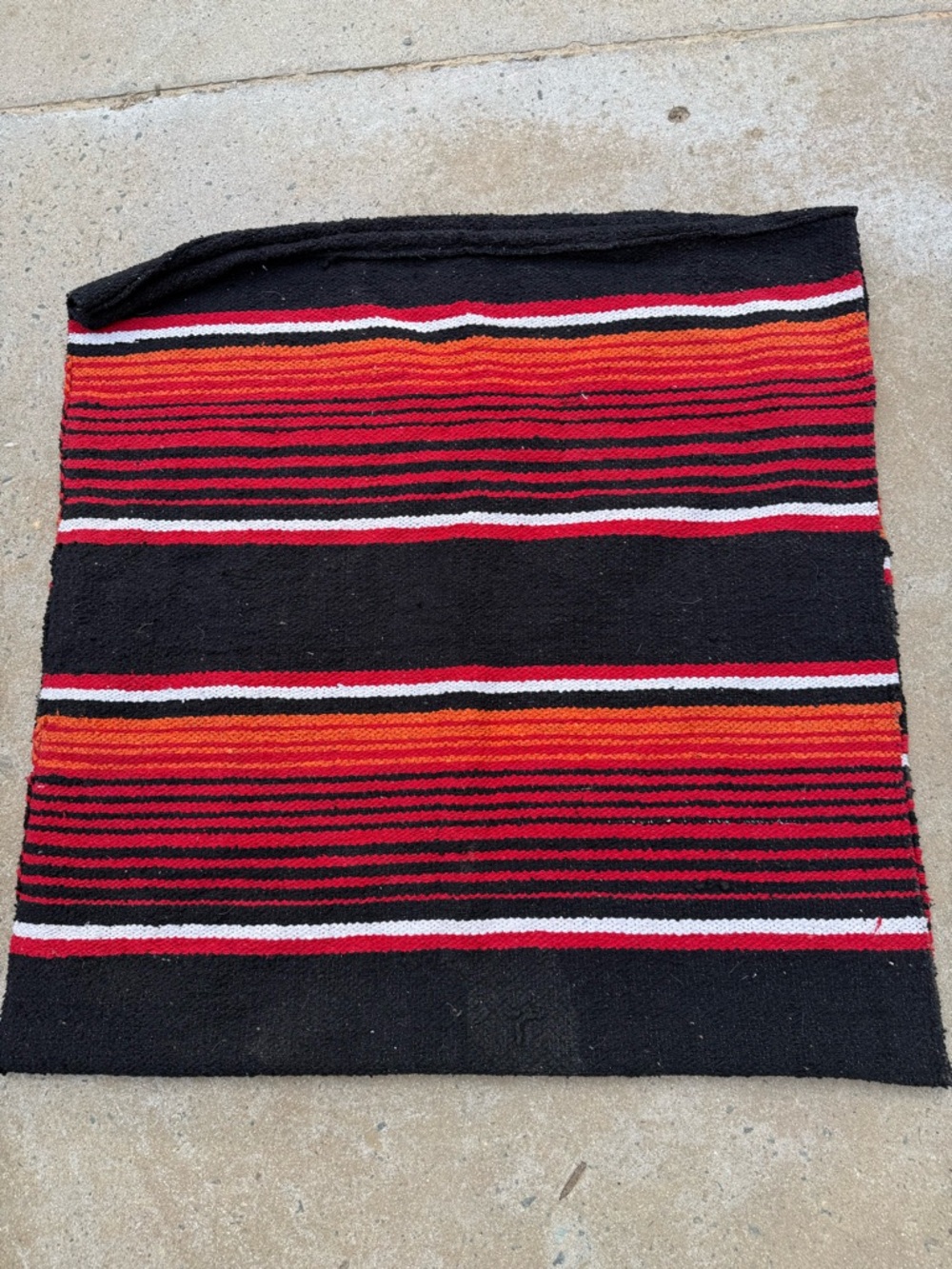 Striped Red and Black Decorative Throw Blanket
